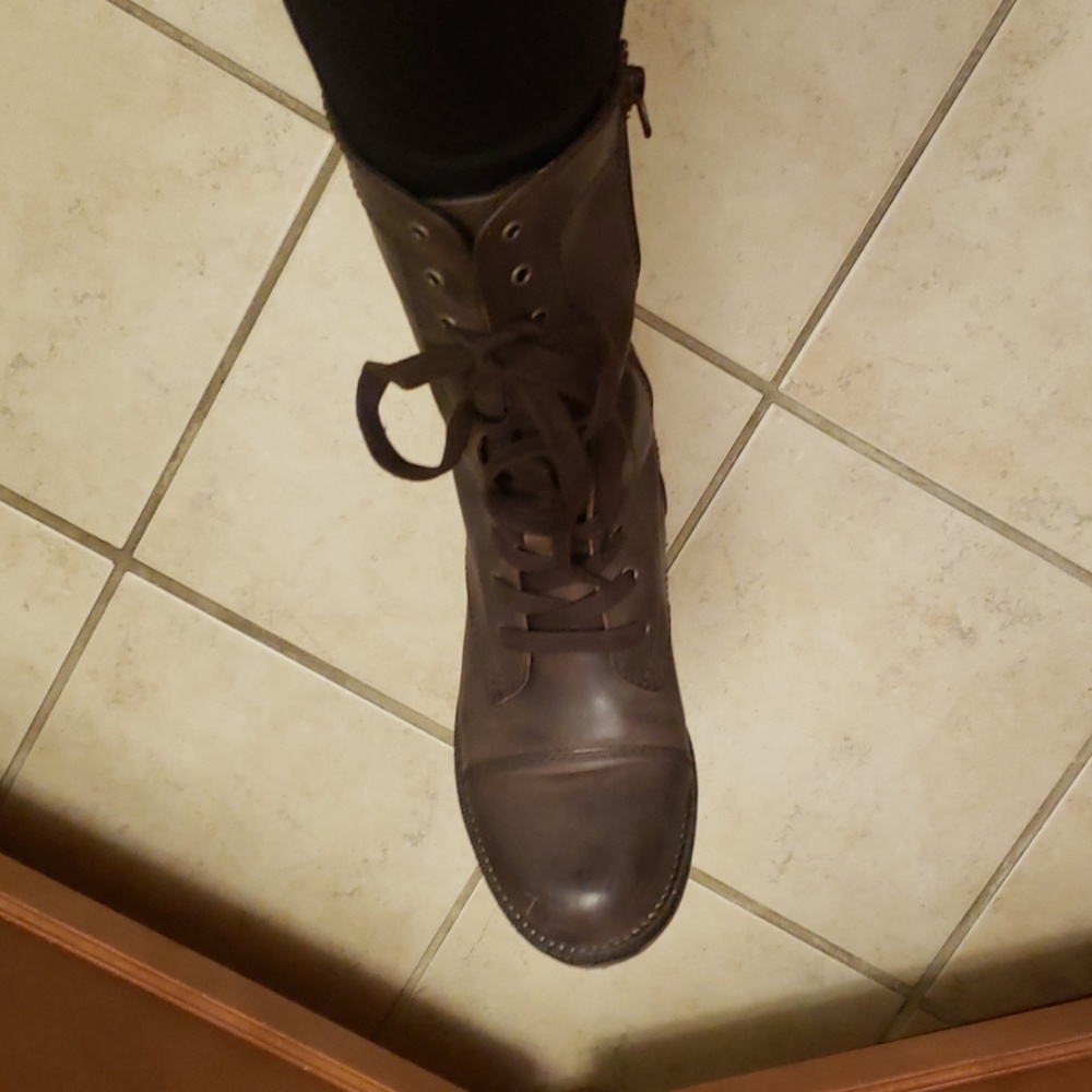 Steve Madden Combat Boots Dark brown boots